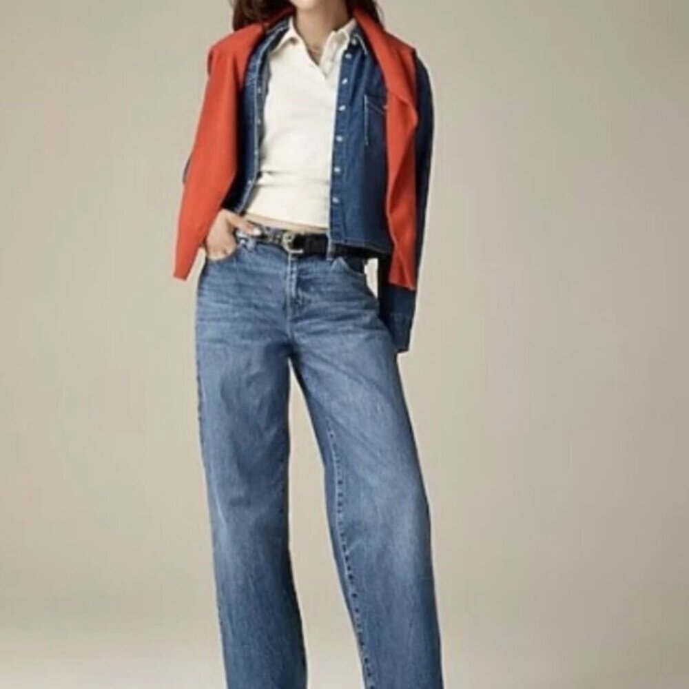 J.Crew '84 Lower-rise Wide-Leg Jeans 26T